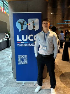 Yaroslav at a Luxembourg Ukraine Chamber of Commerce event